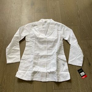 Dickies modern classic white scrub top